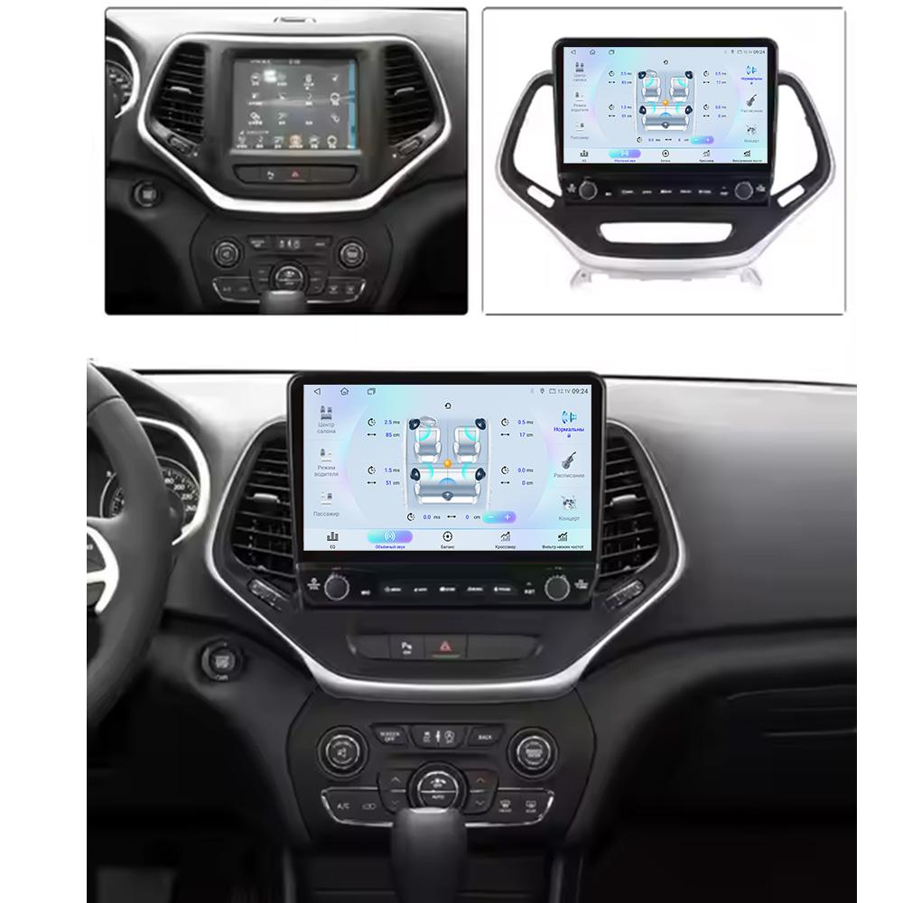 Android For Jeep Grand Cherokee 2014-2018 Car Radio Carplay Navigation GPS Stereo Auto Screen Bluetooth Multimedia Player