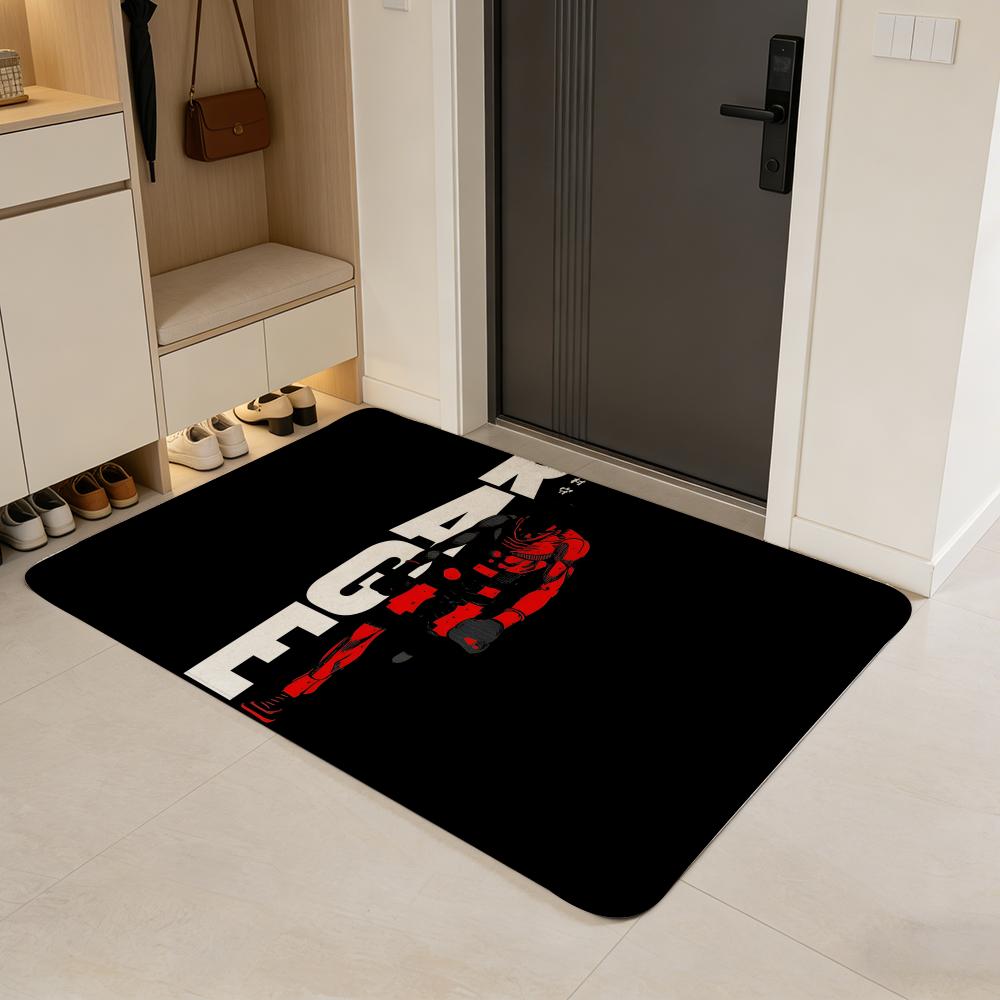 anime H-Hajime no Ippo Floor Mat Flannel Door Mat Non-Slip Absorbent Washable Indoor Home Rug