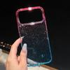 for iphone 17 Pro Max Case Glitter Gradient Hard PC Case for iPhone 17 Air 16 15 14 13 12 Pro Max Plus 17pro Transparent Cover