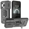 For Huawei Pura 70 Case PC+TPU Protective Phone Shell with Slide Lens Cover