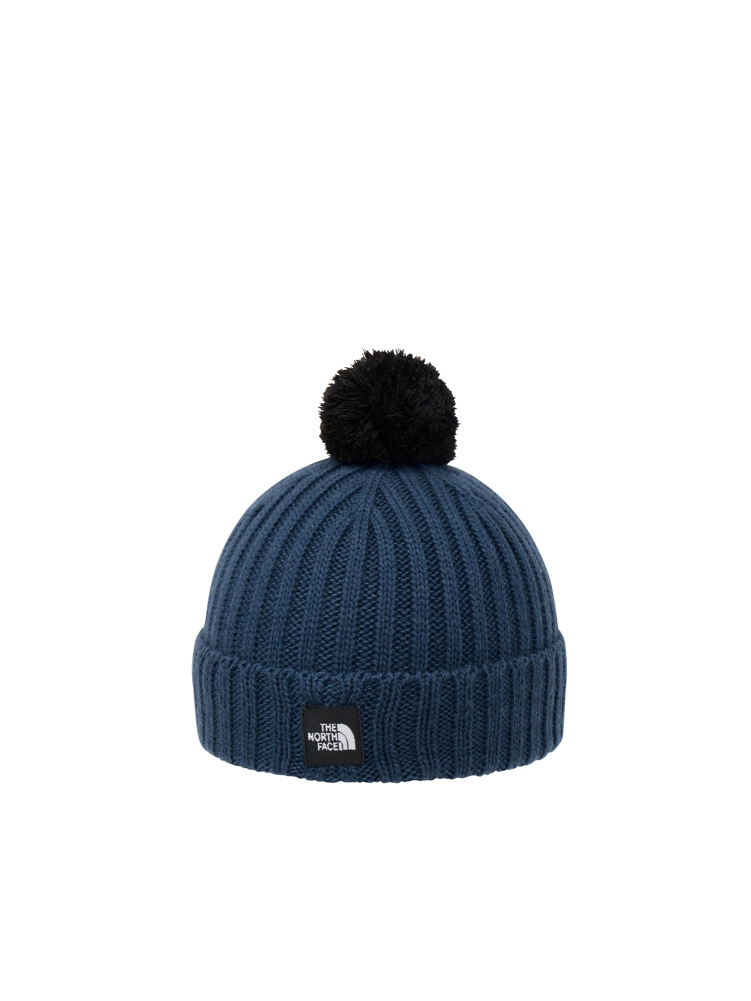 

The North Face Baby Pom Pom Cappucho Knit Mountain Blue Hat, (BF)