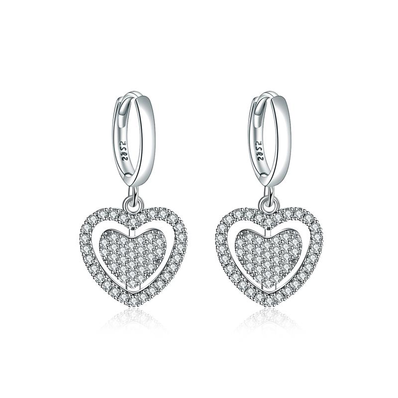 Earrings Gifts for Mom New 925 Silver Bowknot Cherry Stud Earring Butterfly Bee Drop Earring For Woman Jewelry