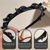 Adjustable Headband with Clips Double Bangs Hoop Design Bangs Hairstyle Hairpin with 8 Clips Multi Layer Toothed Braid Tool