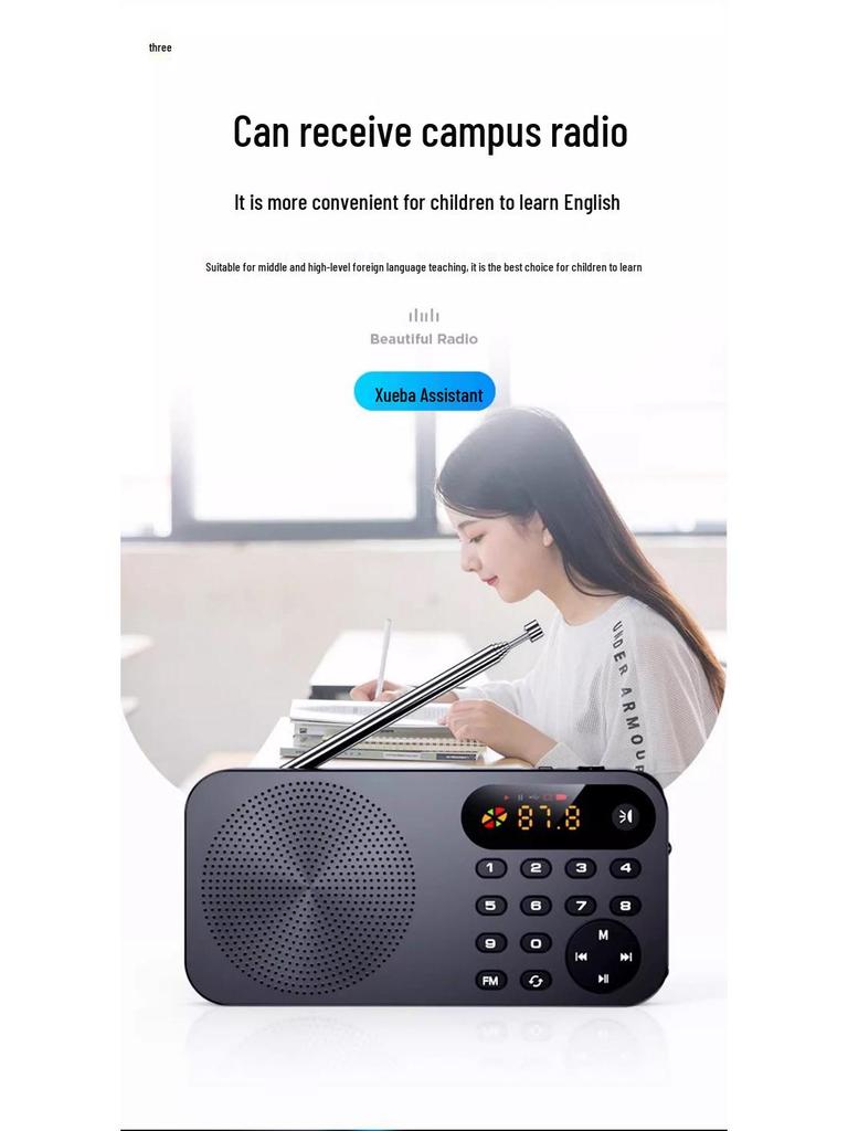 Keling Portable Rechargeable FM Radio & Music Player with Storytelling & Opera Functions