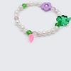 Water Pearl Flower Clover Bracelet