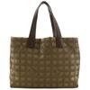 New Travel Line Tote MM Tote Bag A15991 Khaki Nylon Canvas Women Used