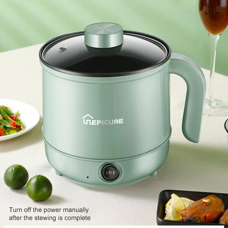 1.7L Multifunction Electric Cooking Machine Single/Double Layer Hot Pot Mini Intelligent Electric Rice Cooker Non-stick Pan Pots