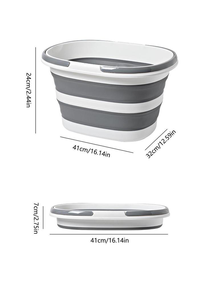 Foldable Household Car Wash and Laundry Bucket: Large Capacity, Thickened, Handheld, Portable, and Telescopic Design.