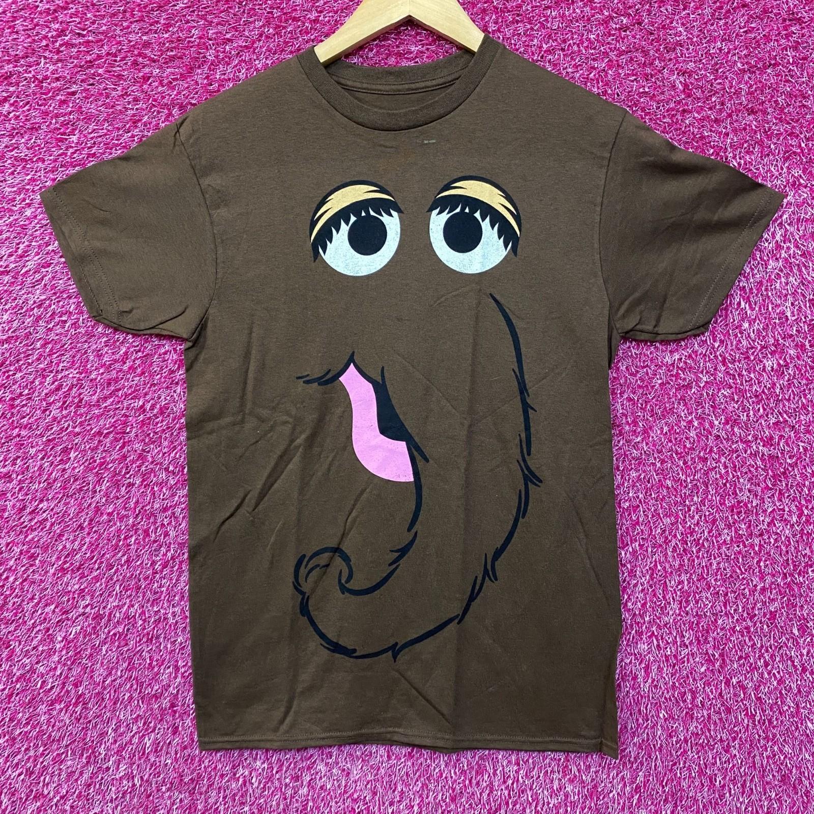 Seven Times Six Sesame Street Snuffleupagus Face 100% Cotton T-shirt Mens Tees Top S