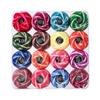 Embroidery Thread Set 16 Colors Cross Stitch Wool Cotton Thread DIY Color Hand-sewn Lace Embroidery Thread