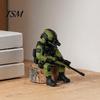 Tactical Desk Decor 3D Printed Soldier Desktop Figurine, Military Model, Miniature Resin Special Forces Ornament for Home Office Car And Lovers