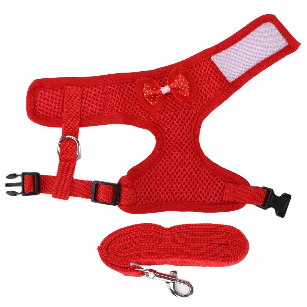 Verstellbares Hühnergeschirr und Leine Bequeme Atmungsaktive Hühnerweste für Hennen HähneM Rot