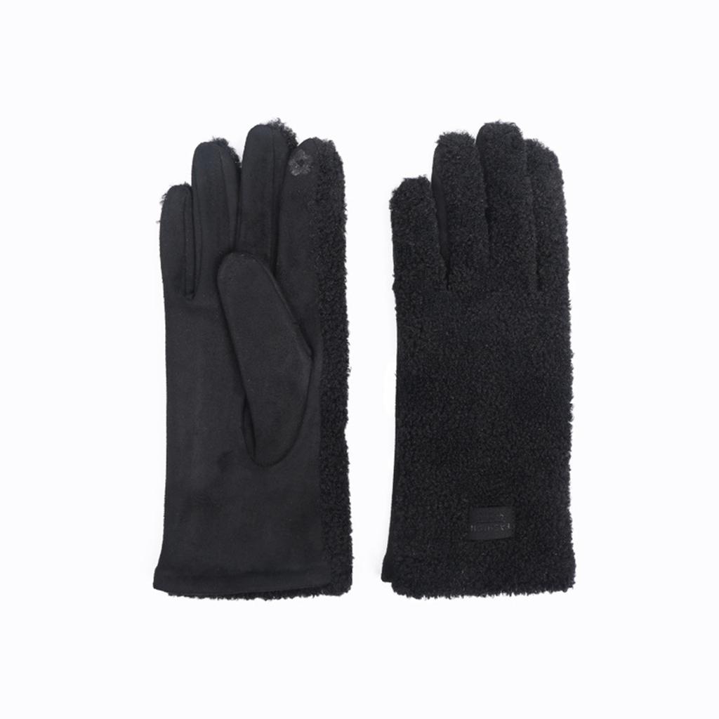 Deer Skin Lamb Wool Warm Gloves For Men And Women Cycling Skiing Gloves With Thick Velvet Gloves