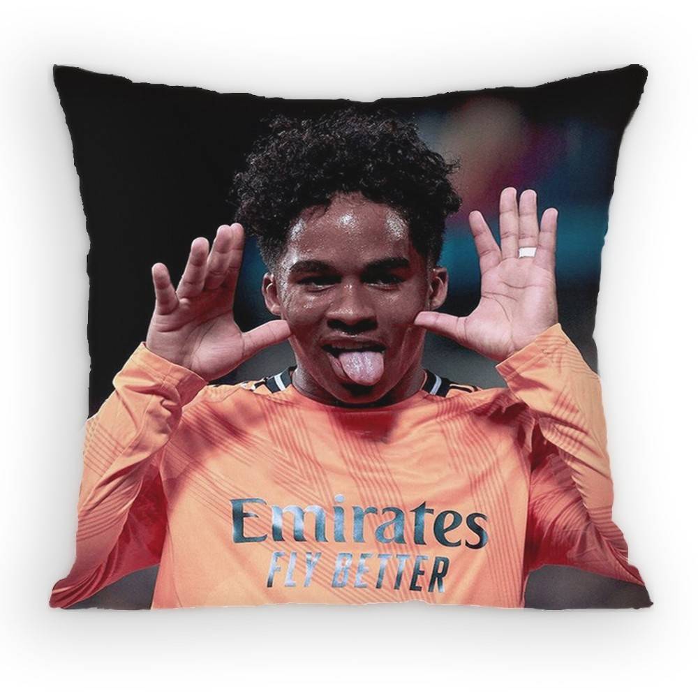 Endrick Footballers Pillow Case Sofa Living Room Bedroom Headboard Backrest Cushion Square Cushion Nap Time
