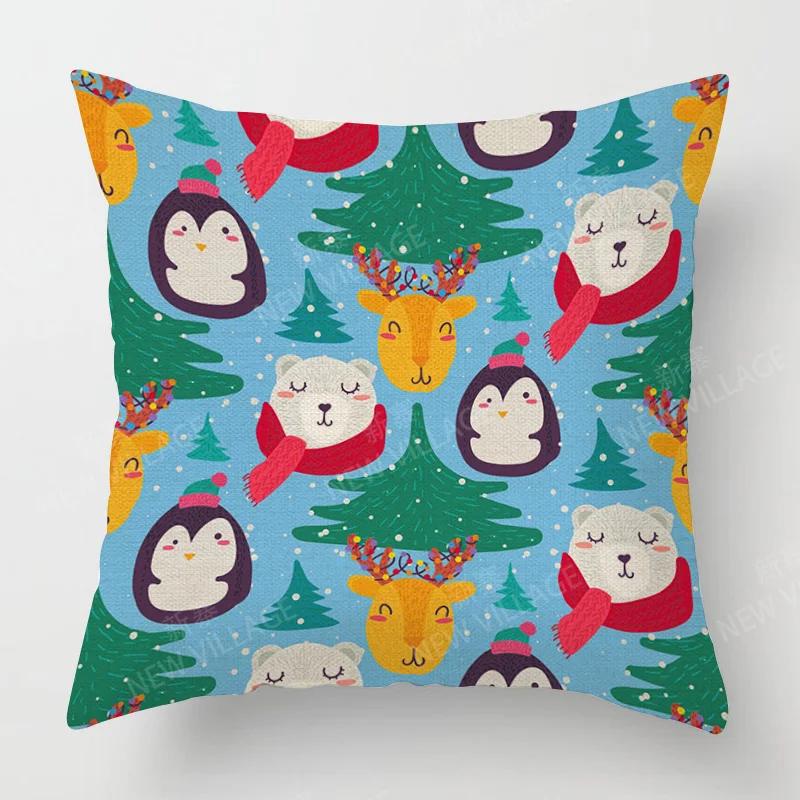 Modern Home Living Room Decor Throw Pillow Covers Cushion Sofa 35X35Cm 40X40 60X60Cm 45X45Cm 40*40Cm Pillowcase Merry Christmas