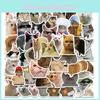 Cute Cat Doodle Stickers For Luggage Notebooks Water Bottles And More! Waterproof And Adhesive.