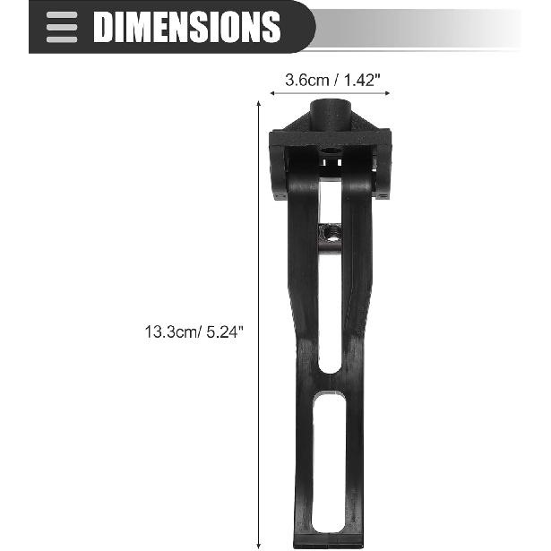 Motoforti Rear Clamp/Truck Bed Tonneau Cover Clamp/Universal Replacement Parts for Hard Folding or Soft Folding Tonneau Cover/Plastic/Black/4 Pcs