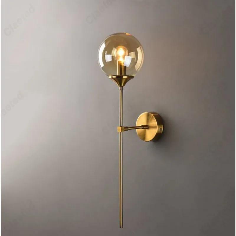 Einfache LED Glaskugel E27 Wandleuchte Kreative und Personalisierte Wohnzimmer Schlafzimmer Nachttischlampe Innen Korridor Flur Beleuchtung