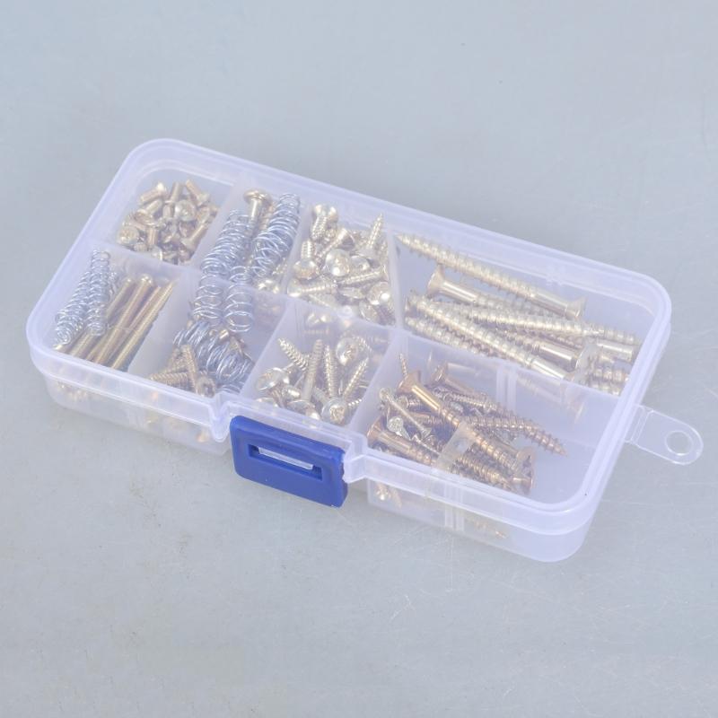 Guitar Parts Kits for Neck Plate Pickguard and Strap End Pins Guitar DIY Screws