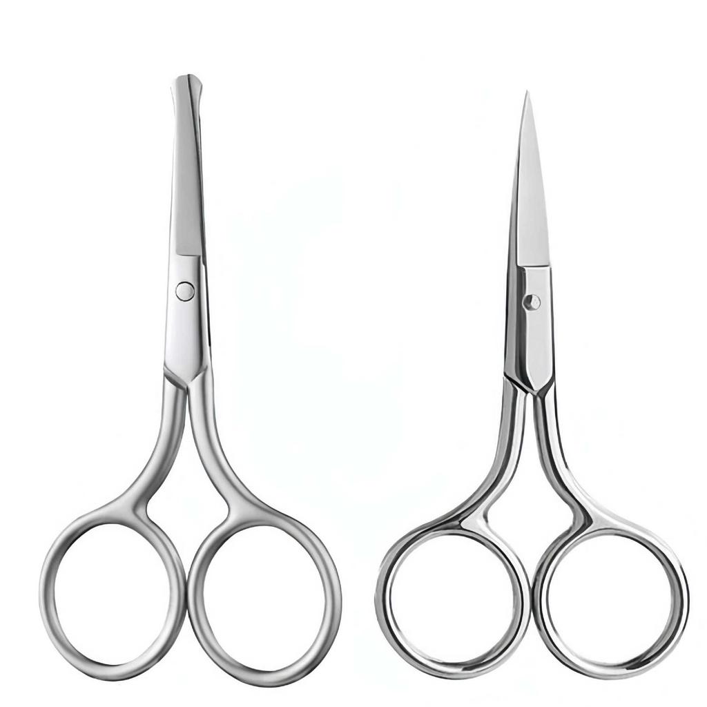 Pointed Tip Beauty Scissors for Eyebrow, Nose Hair & Eyelash Trimming