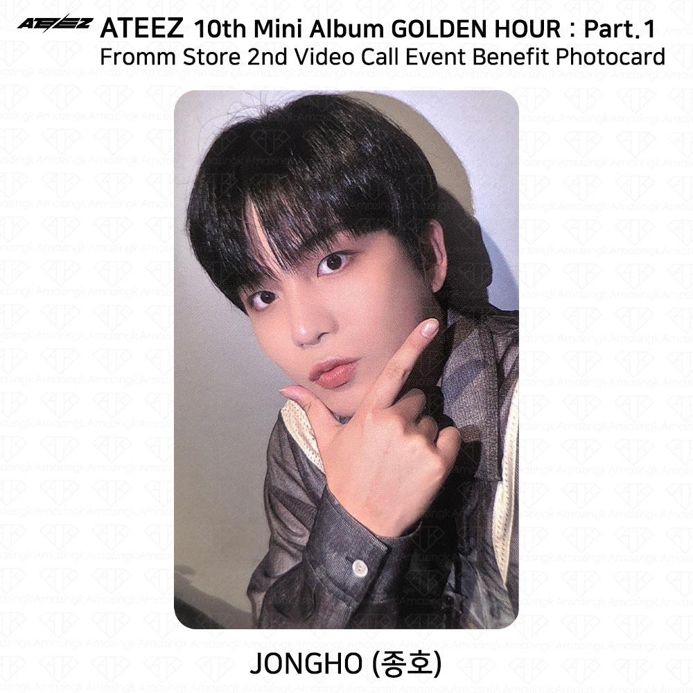

Золотой час ATEEZ, часть 1, магазин Fromm, 2-й 1:1 фото-видеозвонок, фотокарточка мероприятия Jongho - Video Call