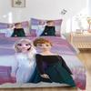 3pcs Elsa & Anna Frozen II Princess Print Cover Set Ultra Soft, Breathable, and Comfortable Bedding with Stylish Design for Bedroom and Guest Roo