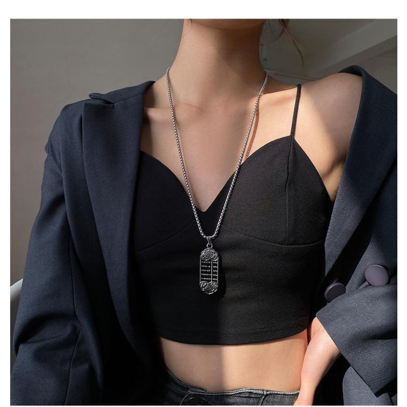 Retro Abacus Women's Versatile Light Luxury Niche High-end Accessories Necklace Pendant