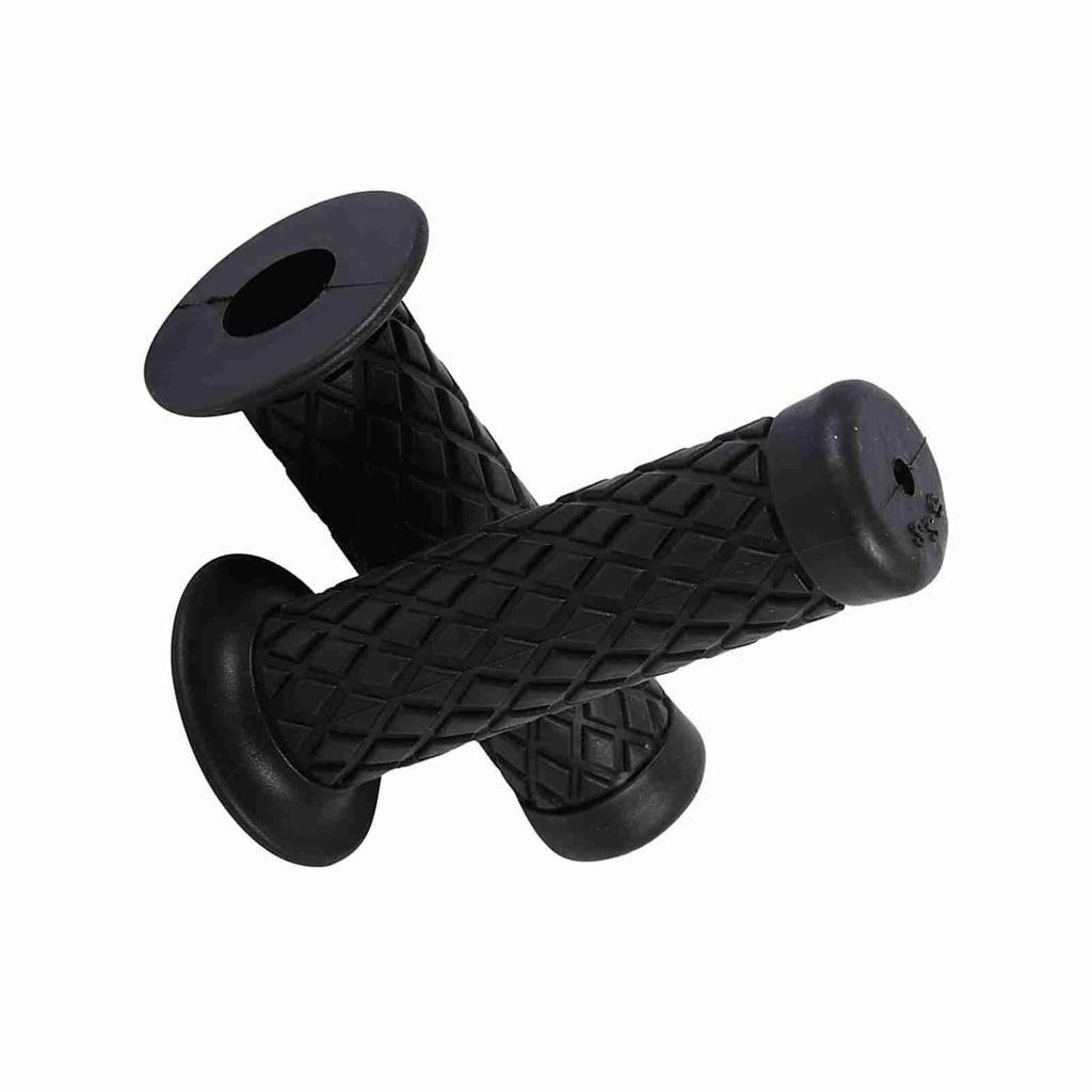 22mm 7/8"   Vintage Soft Rubber Handle Bar Hand Grips For Motorcycle Dirt Bike Black