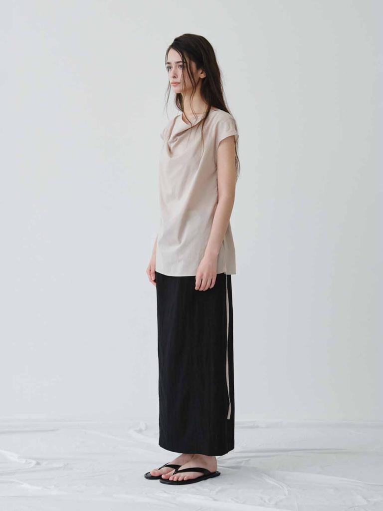 Reply Maxi Back Slit Skirt_Black