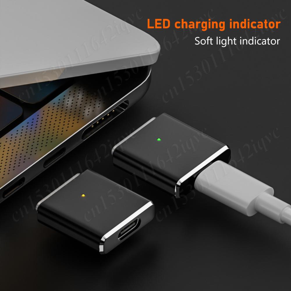 100W USB Type C To for Magsafe 3 Magnetic Charger Charging Adapter PD3.1 Type-C Female To Magnetic 3 Adapter for MacBook Air/Pro