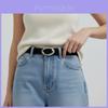 Classic Leather Belt For Women With Alloy Buckle For Casual And Office Wear