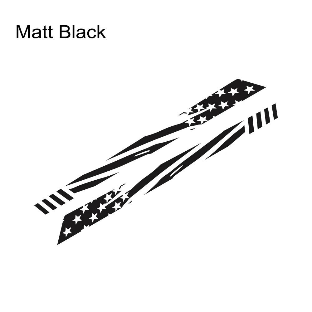 2PCS Pickup Door Side Stars Stripes Stickers For Ford F150 Ranger Toyota Hilux Tacoma Dodge RAM Dmax Auto Decoration Accessories
