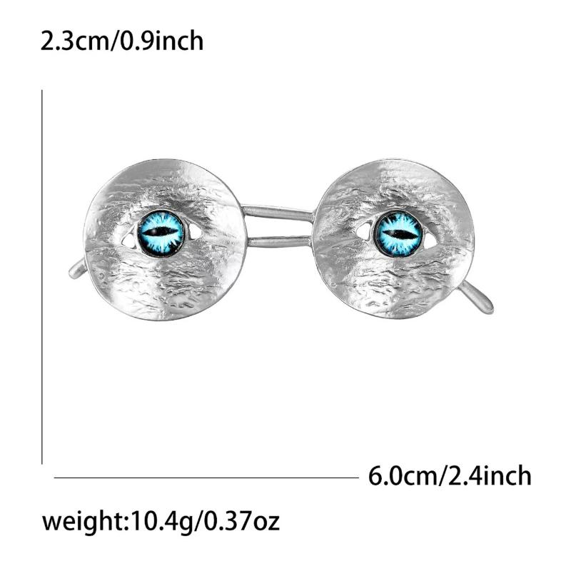 1 Stück Vintage Brillen Brosche für Damen Niedliche Lässige Anstecker Einzigartiges Brillen Geschenk für Party Outfit Zubehör