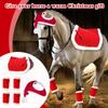 Christmas Suit Pet Horse Leg Guard Horse Hat Saddle Standing Wrap Horse Legs Loose And Comfortable, Suitable For