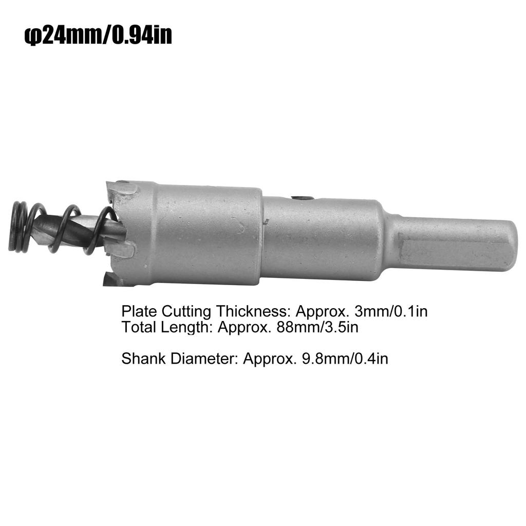 Cemented Carbide Hole Saw Cutter Hard Alloy Drill Bit Opener for Metal Thick Plate Aluminum Alloy