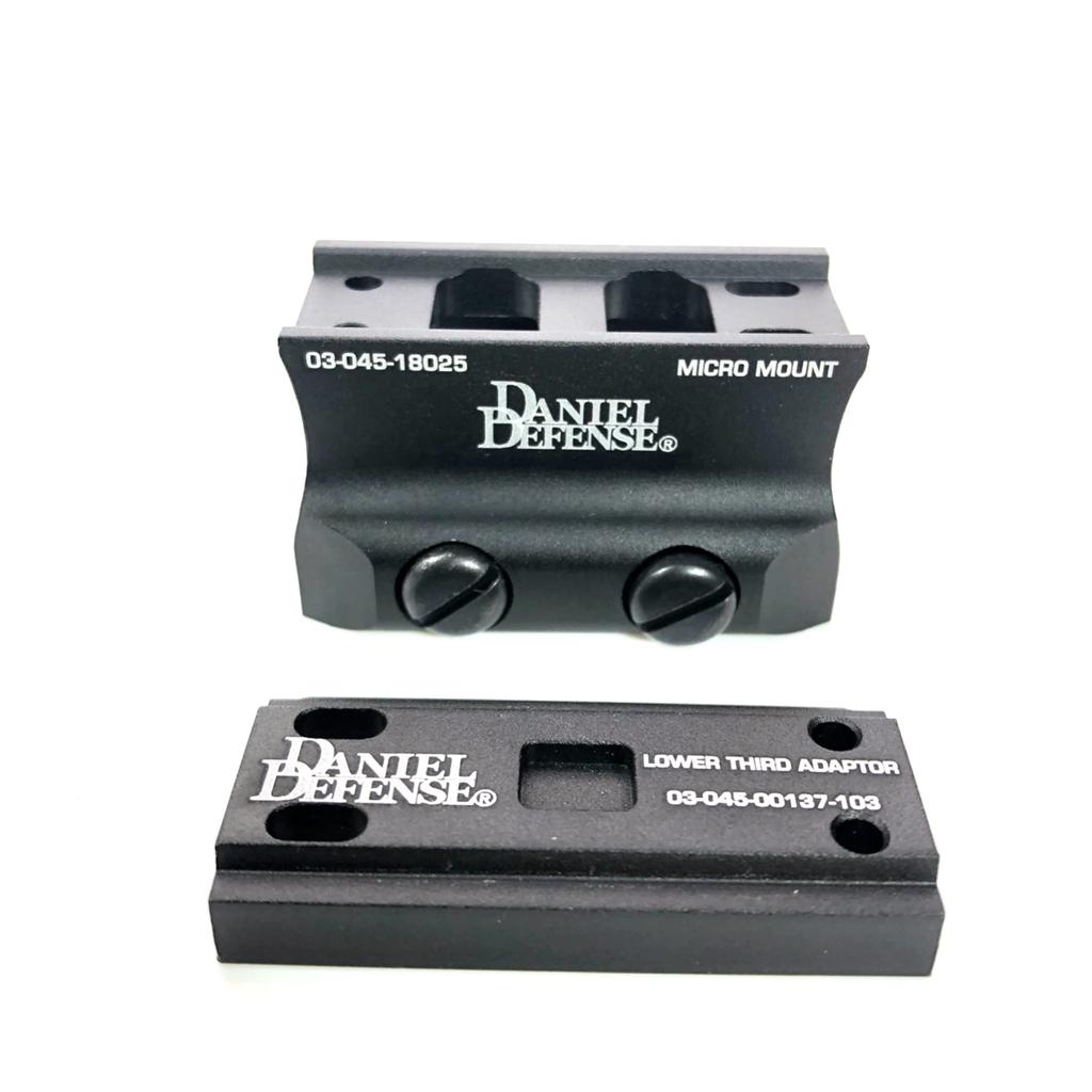 MILQUEST (DD-type Micro Mount) [High Mount Base MICRO MOUNT for T1/T2] (Metal, Compatible with 20mm Rails)