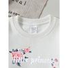 Floral Little Princess Design Girls' Crew Neck Fashion Sweatshirt, Autumn and Winter Western Style Top, Children's Long Sleeved T-shirt,