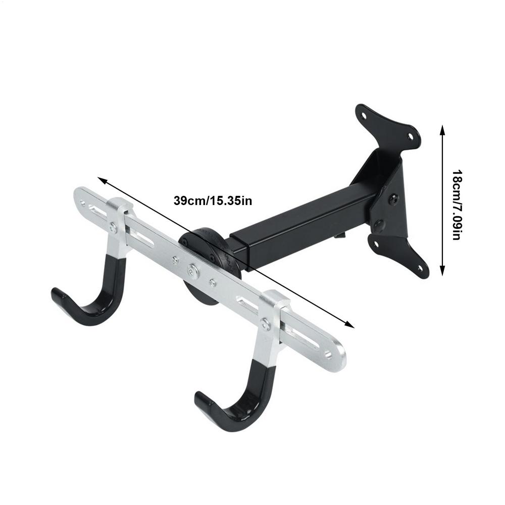 Настенное крепление для велосипеда Регулируемый настенный держатель для шоссейного велосипеда Велосипедные парковочные стойки Крючок Настенный стенд для горного велосипеда Велосипедные аксессуары чёрный