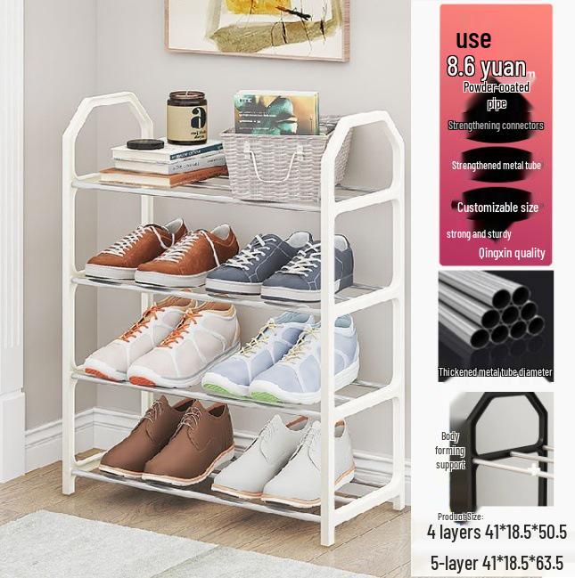Stylish Multi-Layer Shoe Rack: Dustproof Storage Cabinet for Home & Dorm Use