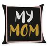 Mother's Day Linen Pillowcase Mother's Day Gift Home Decoration Ornaments