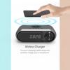 Altoparlante Caricabatterie Wireless da Testiera, Caricabatterie Wireless 10W, Altoparlante Bluetooth, Altoparlante Sveglia con Orologio LED