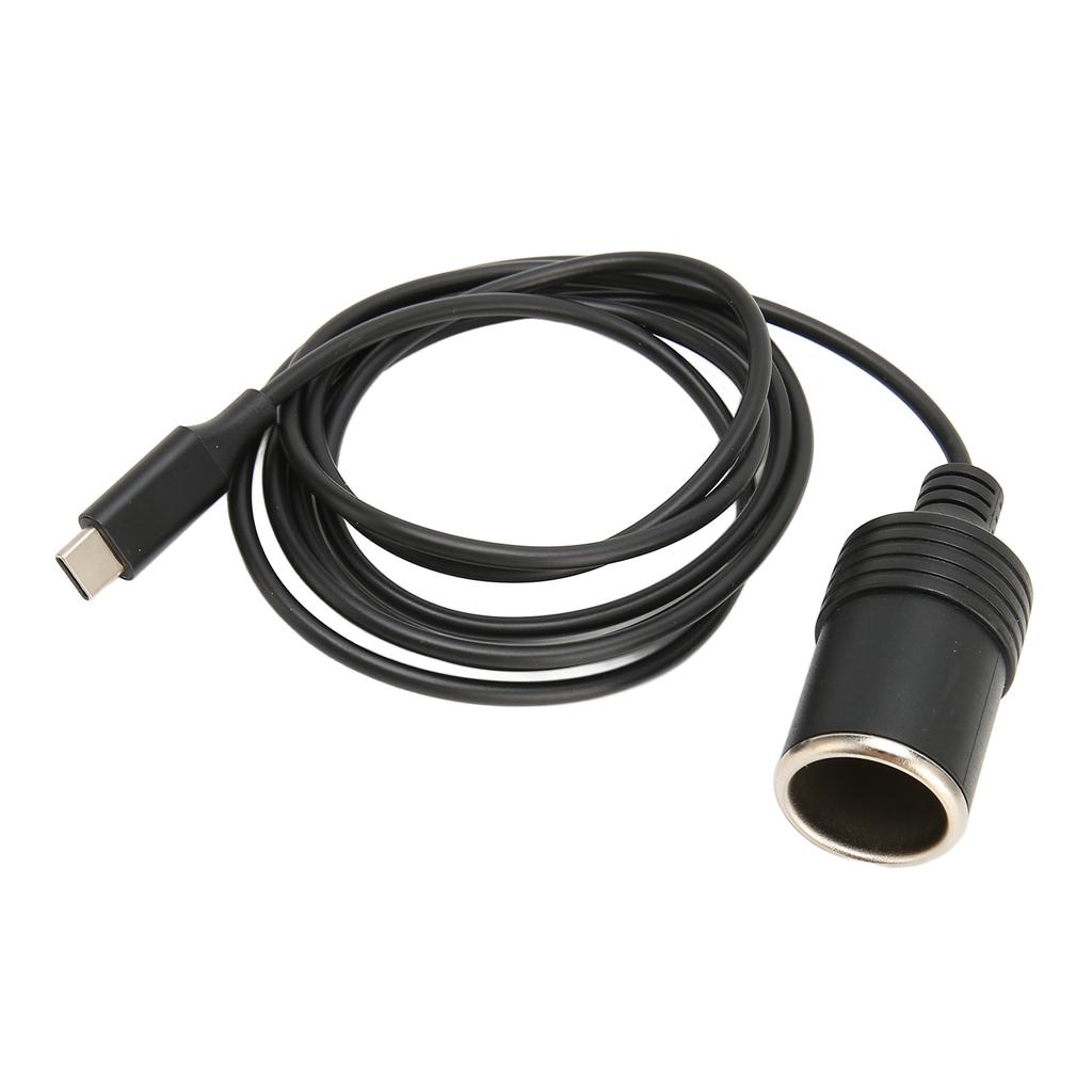 Adaptér Typ C na zapalovač cigaret 4,9 stopy dlouhý 15V3A 45W Stabilní výstup Kabel USB C na zapalovač pro