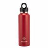 REVOMAX2 Stainless Steel Water Bottle, 592mL, One-Touch Vacuum Insulated, Keeps Hot or Cold Water, Suitable for Carbonated Water, Fire Red, DWF-20427B