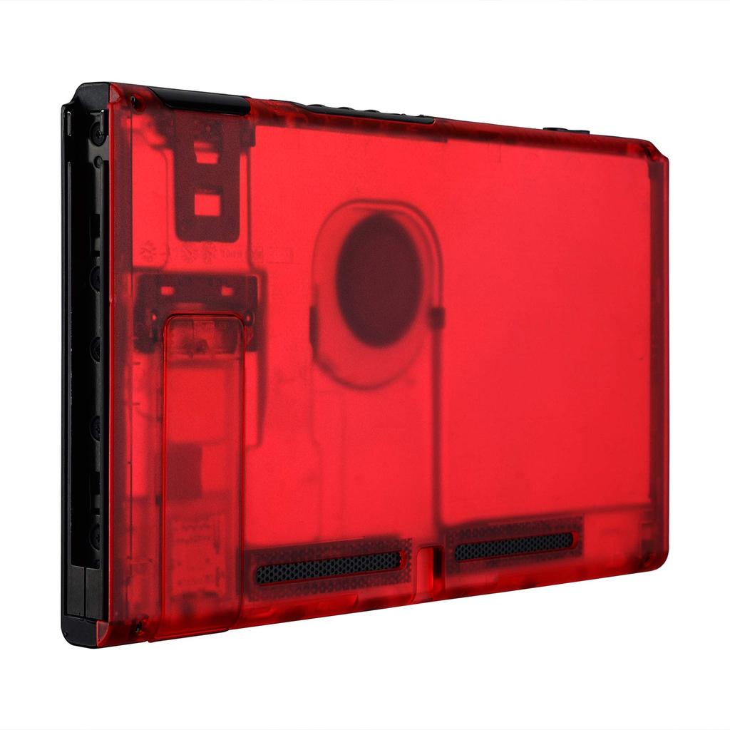 DIY Rear Housing Shell Compatible with eXtremeRate Switch Console with Kickstand Shell Not Included - Joy-Con [Clear Red]