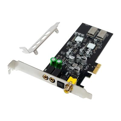 Professional PCIe Audios Sound Card FeaturingAES EBU IEC60958 Format And Front Panel Headphone Microphones Port