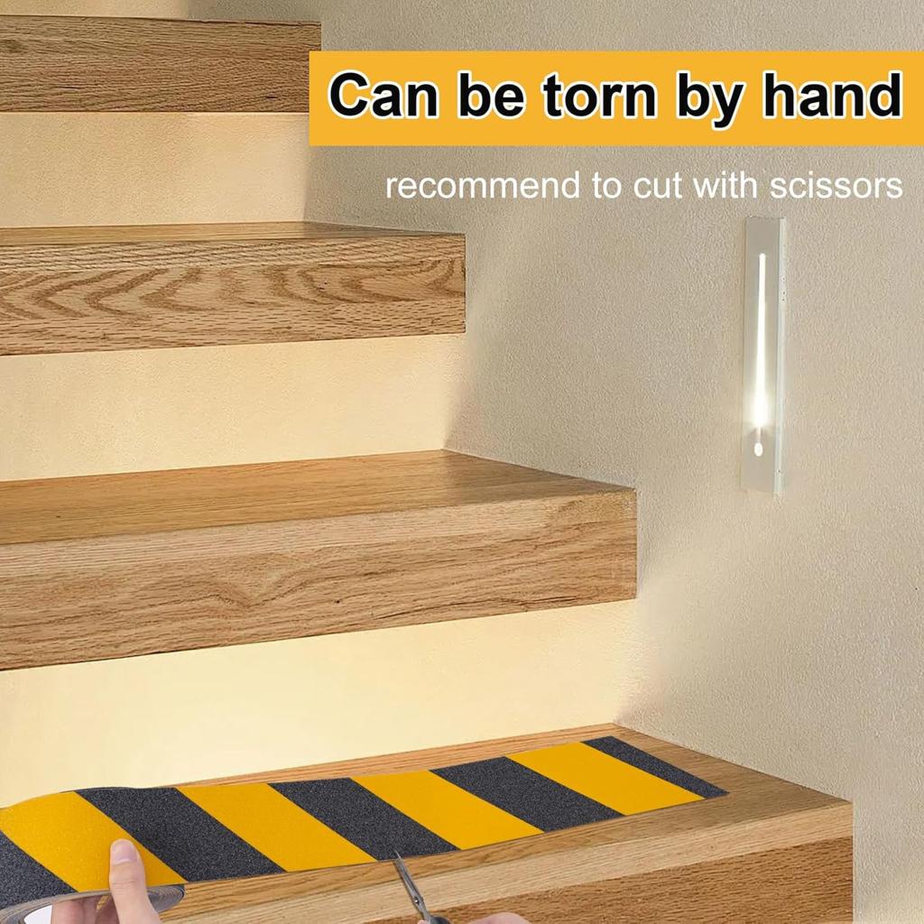 Anti-slip Tape, Frosted Anti-slip Rubber Strip, Strong Waterproof Warning Pvc Tape, for Tiled Floor and Ground