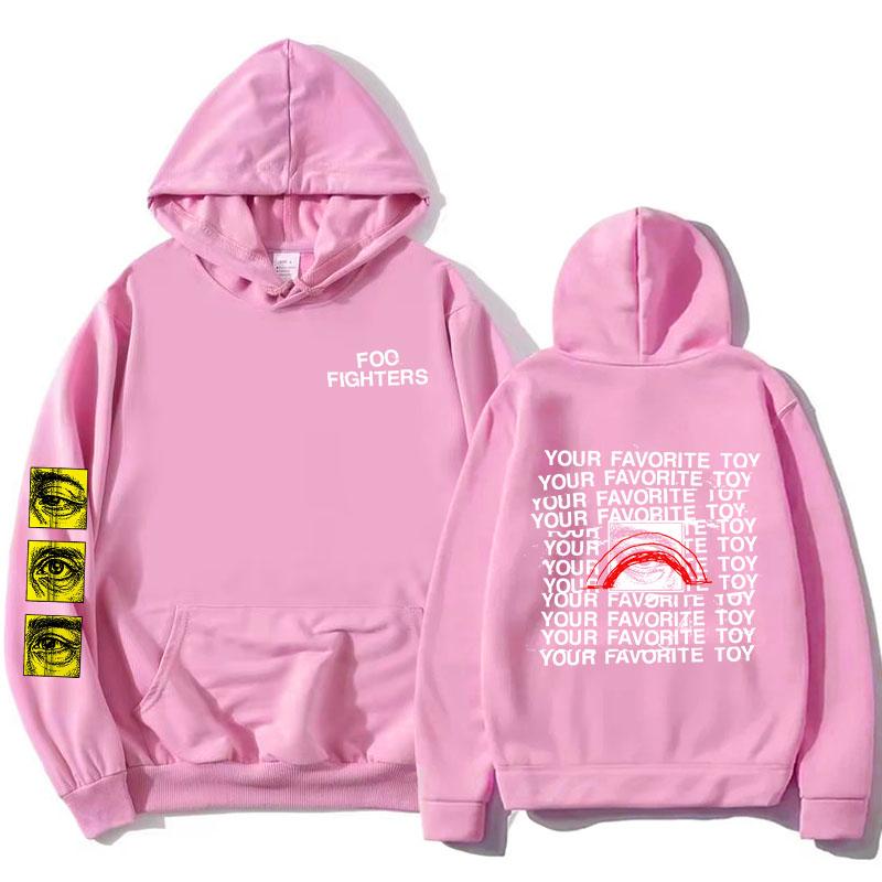 

Foo Fighters Your Favorite Toy Hoodies Fleece Long Sleeve Male Hooded Sweatshirts Rock Band Design Graphic Merch L