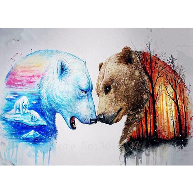 5D-Diamantmalerei, Wolf, rund, Kreuzstich, Diamantstickerei, Tiere, Perlenbild, Kits, Kunsthandwerk, Heimdekoration