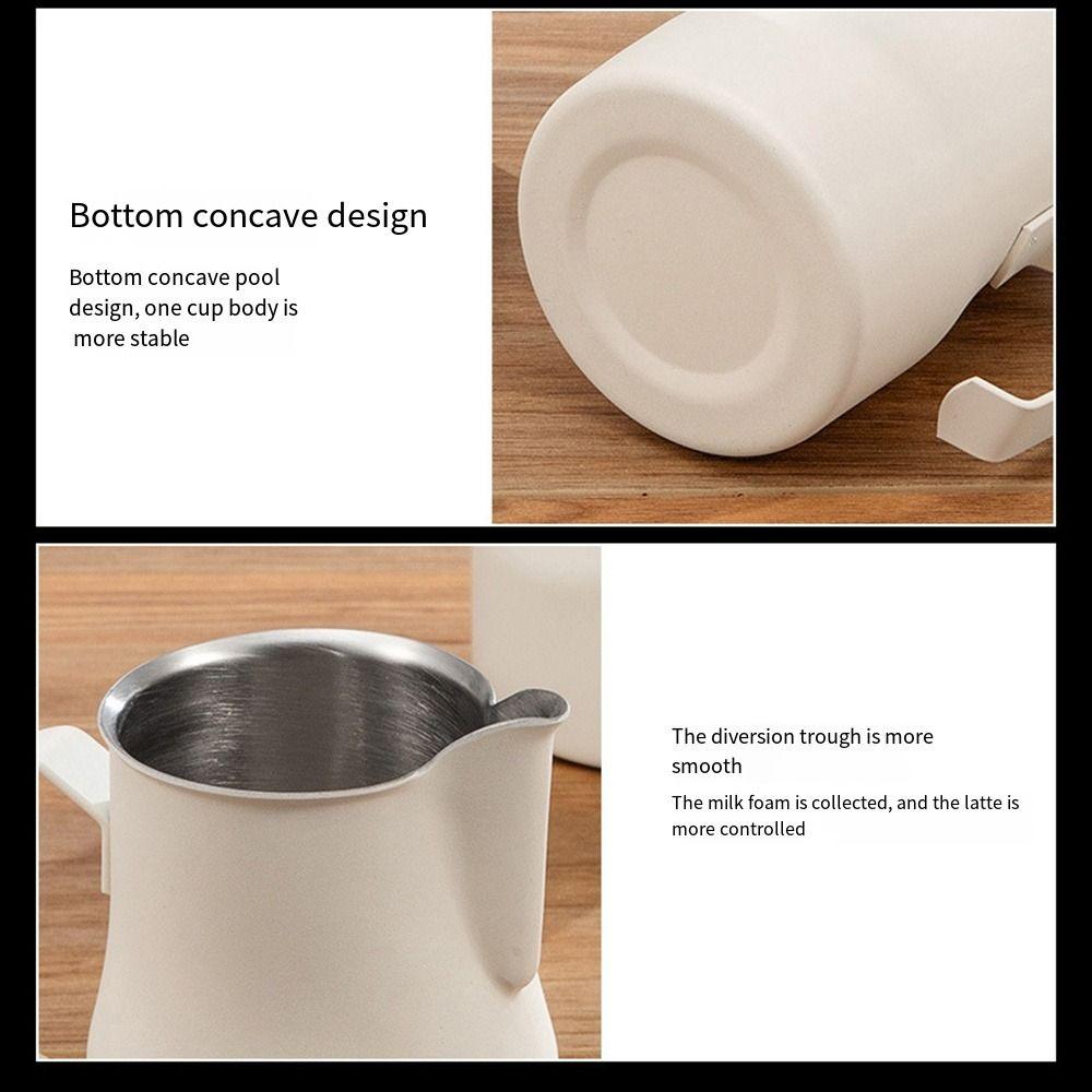 304 Stainless Steel Milk Frother Cup Clear Scale Milk Frother Milk Frothing Pitcher Coffee Bar