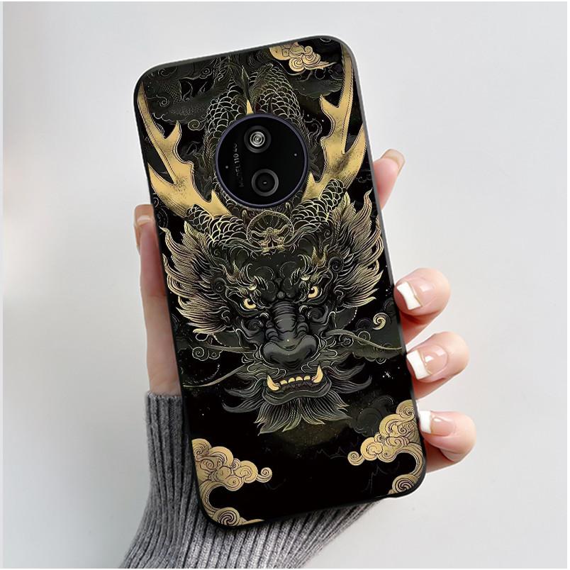 Casing For Nokia 125 110 4G 2024 HMD 110 Case Aesthetic Luxury Cute Cool Boys Girls Soft Silicone Black Matte Phone Cover Shell